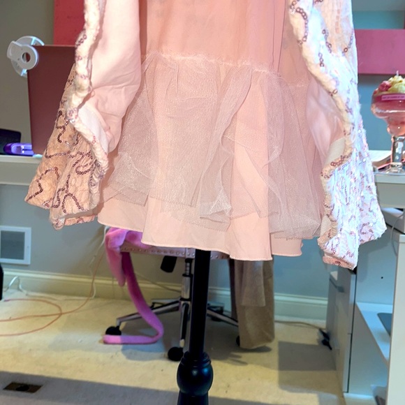 Pastel Pink Sequin Party Dress - Picture 7 of 12